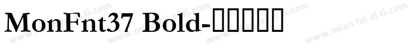 MonFnt37 Bold字体转换